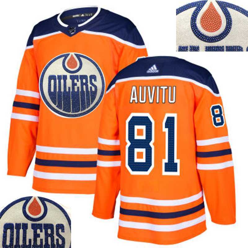 Oilers #81 Auvitu Orange With Special Glittery Logo Adidas Jersey,We sell and wholesale Oilers #81 Auvitu Orange With Special Glittery Logo Adidas Jersey on line form chian!